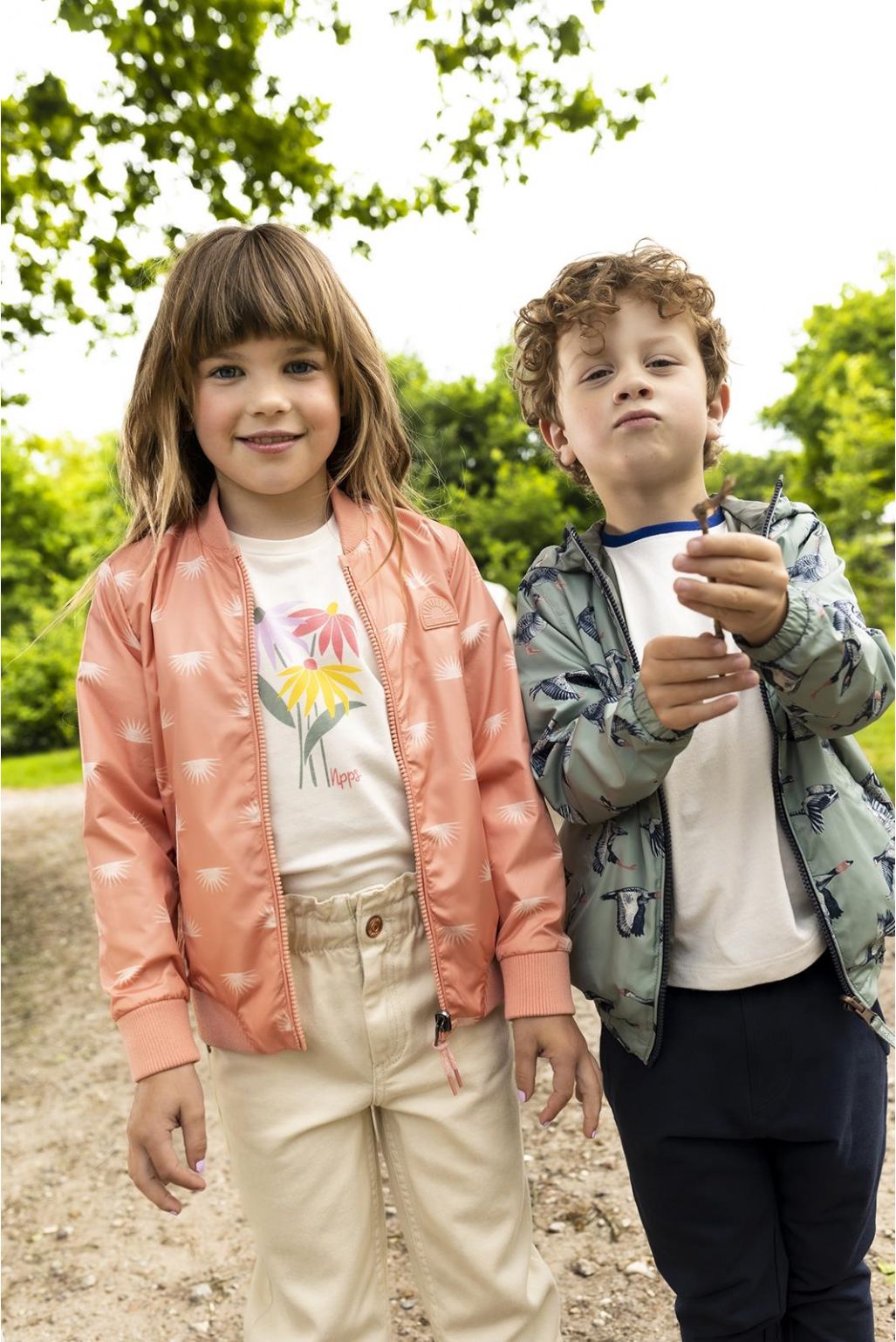Noppies Kids Manteau d'été Eunice - Reversible - Coral Haze