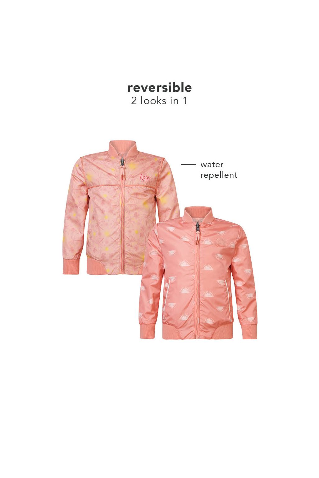 Noppies Kids Manteau d'été Eunice - Reversible - Coral Haze