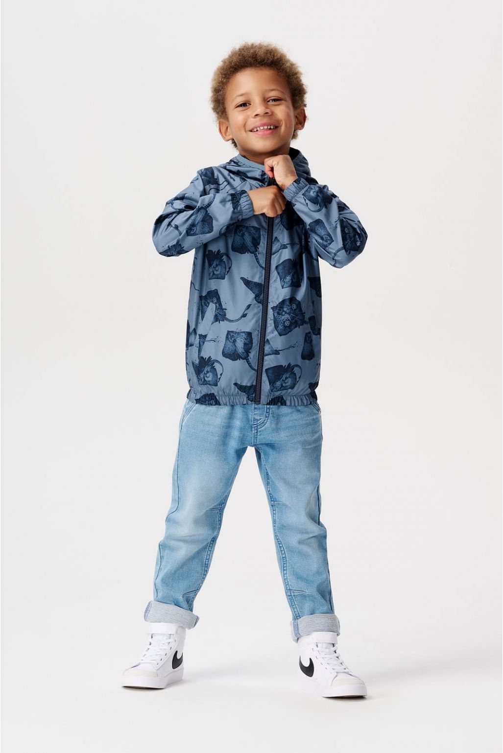 Noppies Kids Manteau d'été Duson - Reversible - Blue Mirage