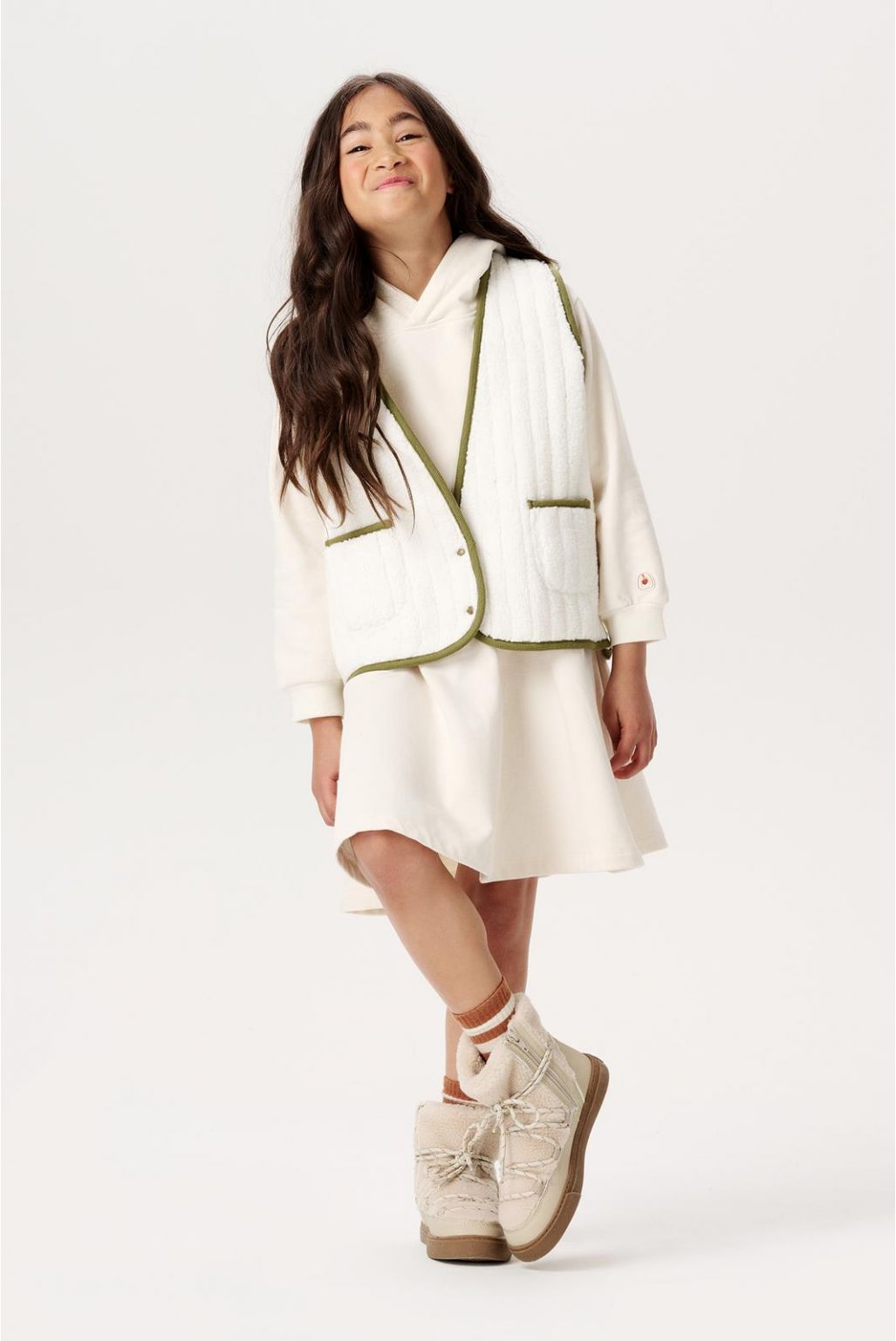 Noppies Kids Gilet Jonestown - Reversible - Butter Cream