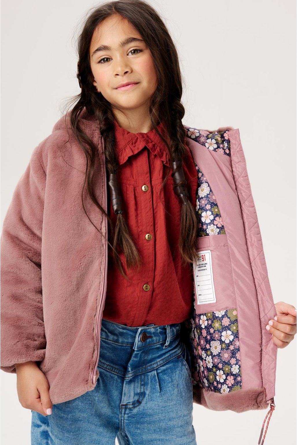 Noppies Kids Manteau d'hiver Jidong - Rose Taupe