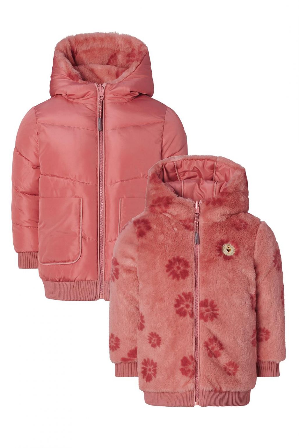 Noppies Kids Winter jacke Jishou - Reversible - Dusty Rose