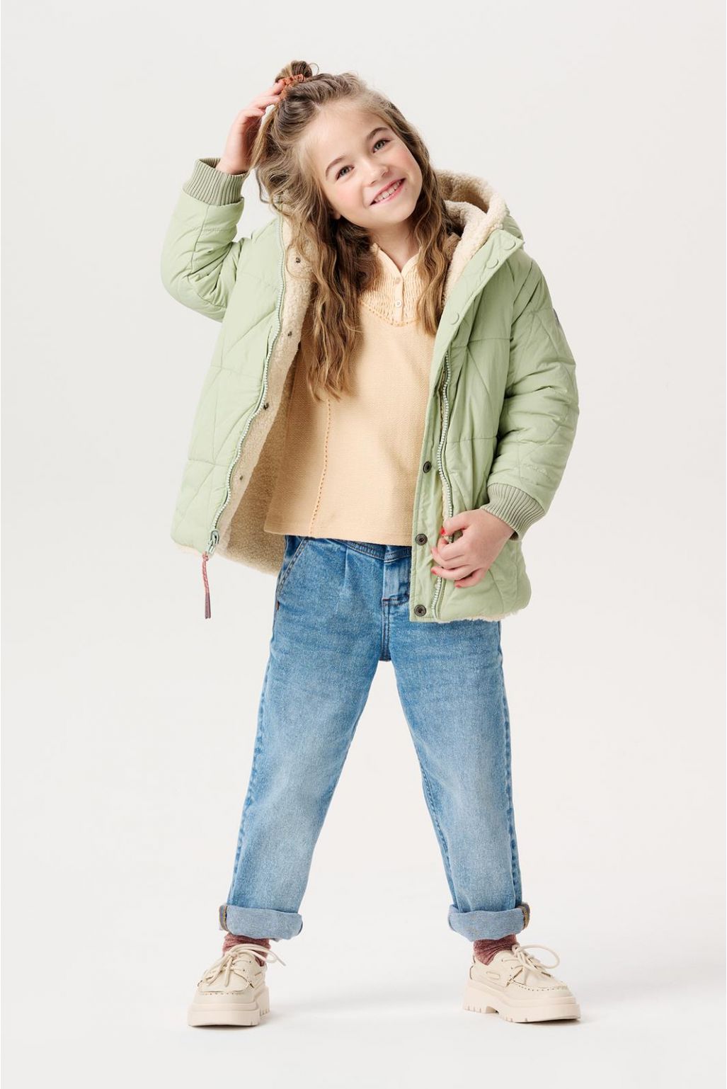 Noppies Kids Winterjas Jinbi - Reversible - Stone Bay