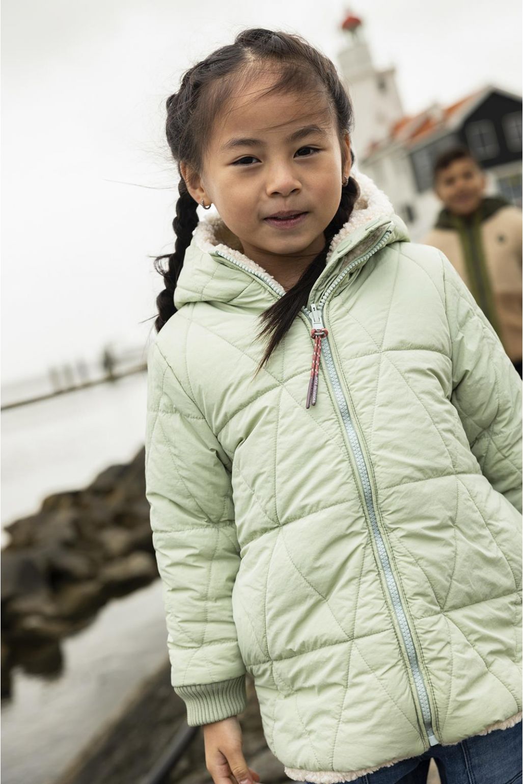 Noppies Kids Winterjas Jinbi - Reversible - Stone Bay