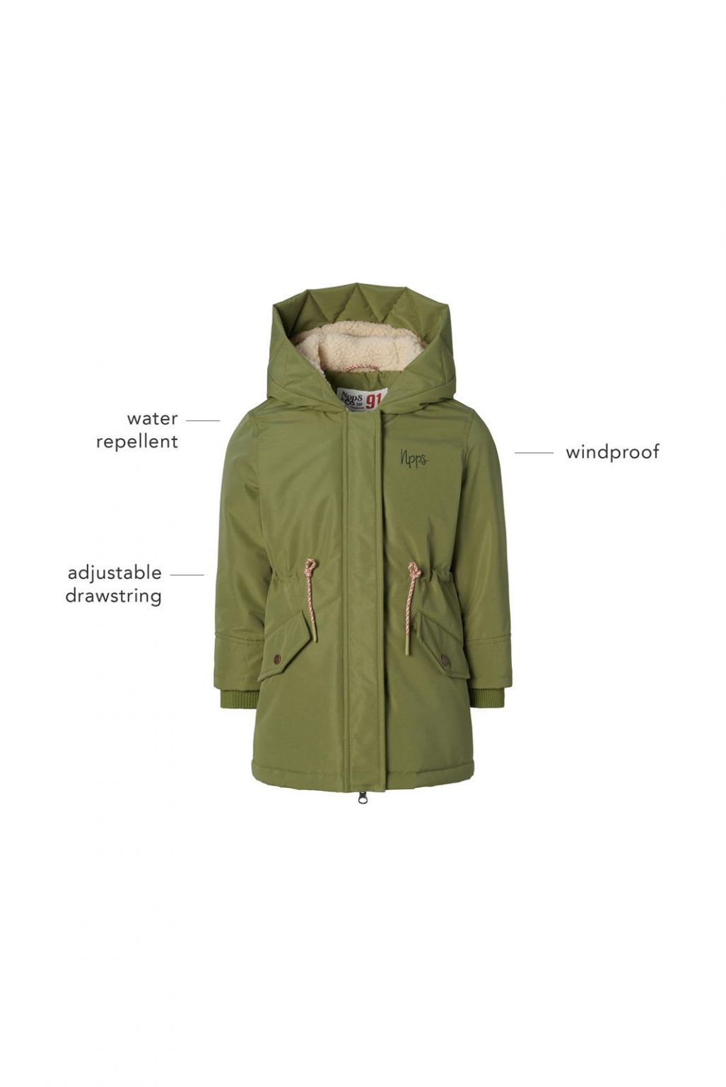 Noppies Kids Manteau d'hiver Julesburg - Olive Branch