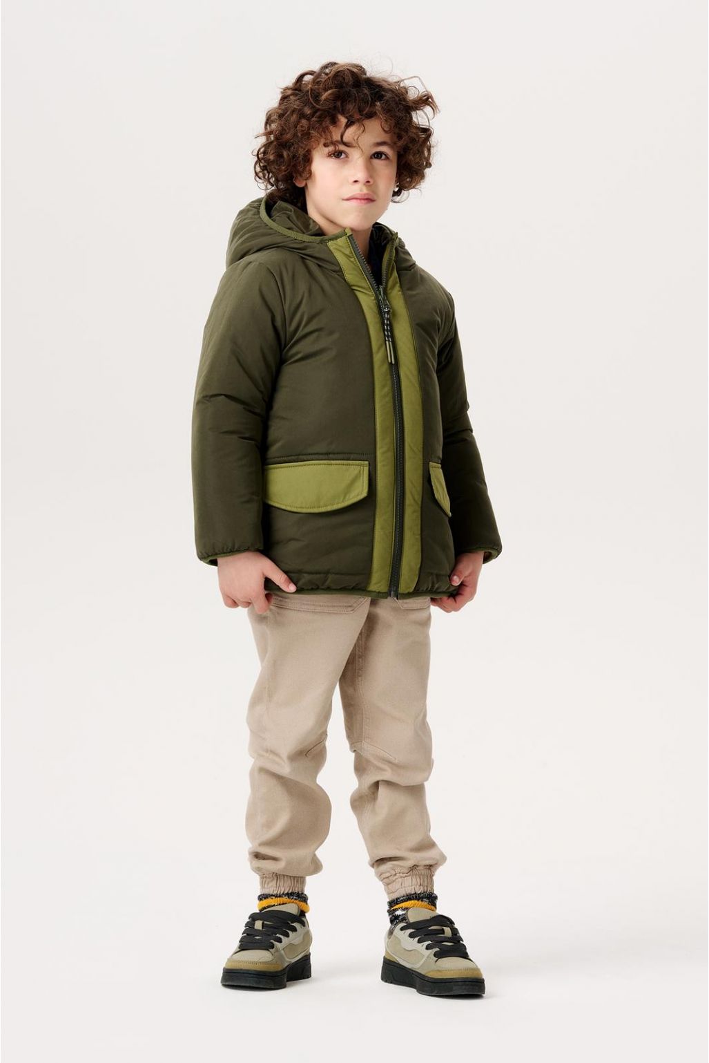 Noppies Kids Manteau d'hiver Hoyos - Reversible - Forest Night