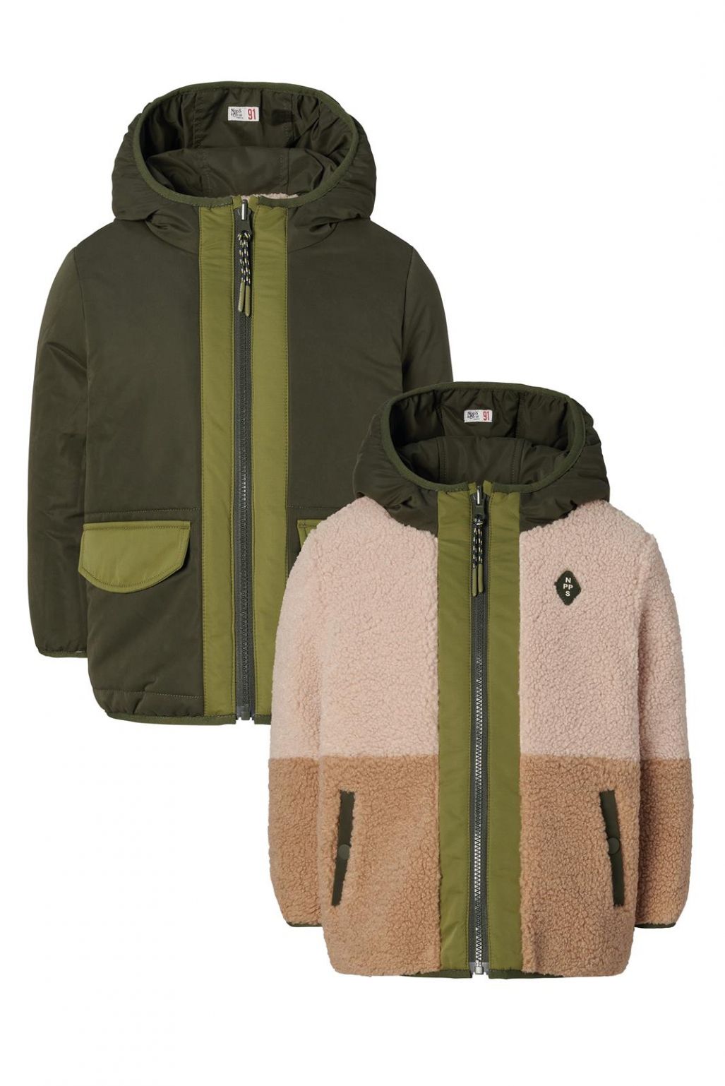 Noppies Kids Manteau d'hiver Hoyos - Reversible - Forest Night