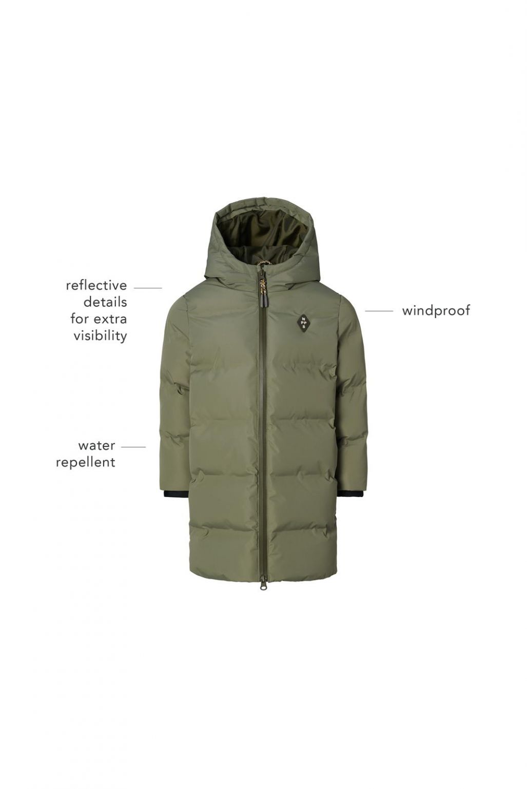 Noppies Kids Winterjas Herrera - Deep Lichen Green