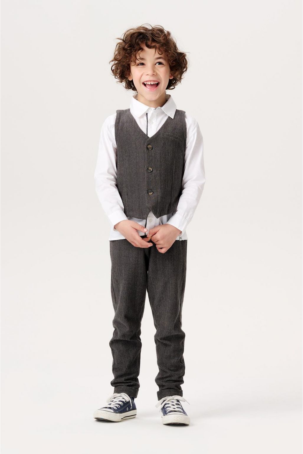 Noppies Kids Langarmshirt Golden - White
