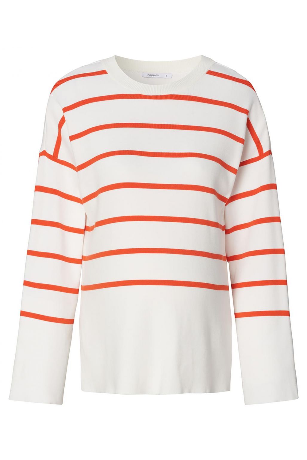 Noppies Maternity Trui met voedingsfunctie Jair - Tango Red Stripe