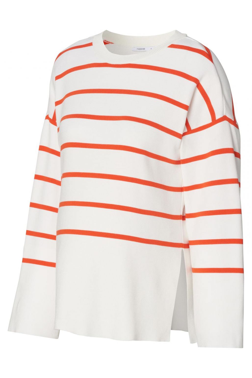 Noppies Maternity Trui met voedingsfunctie Jair - Tango Red Stripe