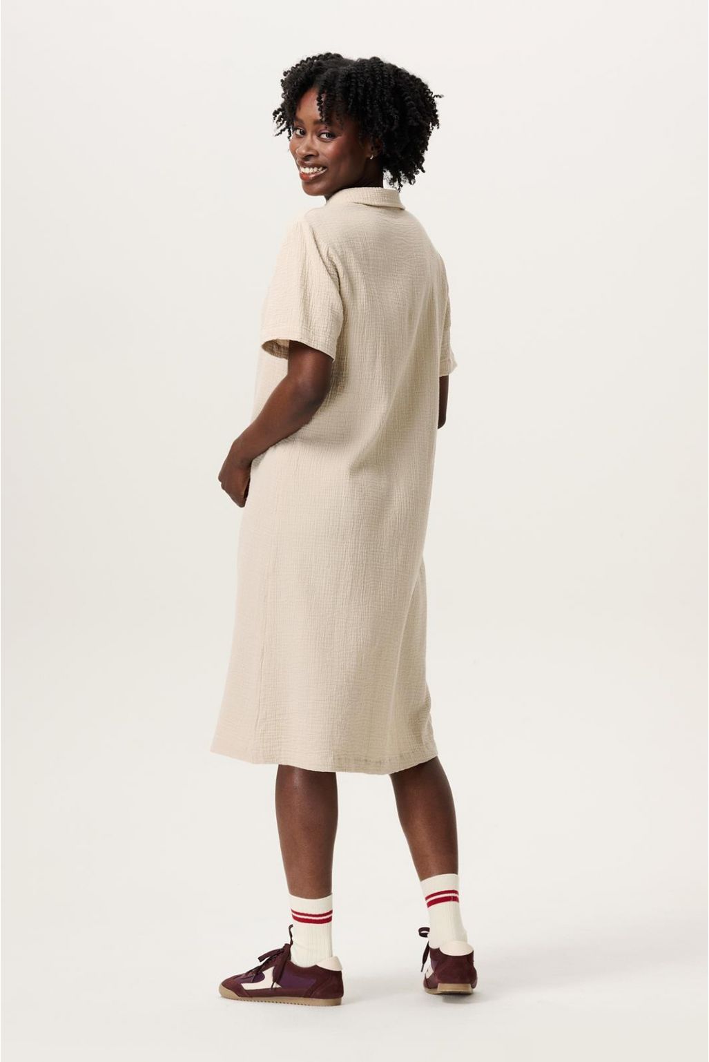 Noppies Maternity Still-Kleid Cruz - Light Sand