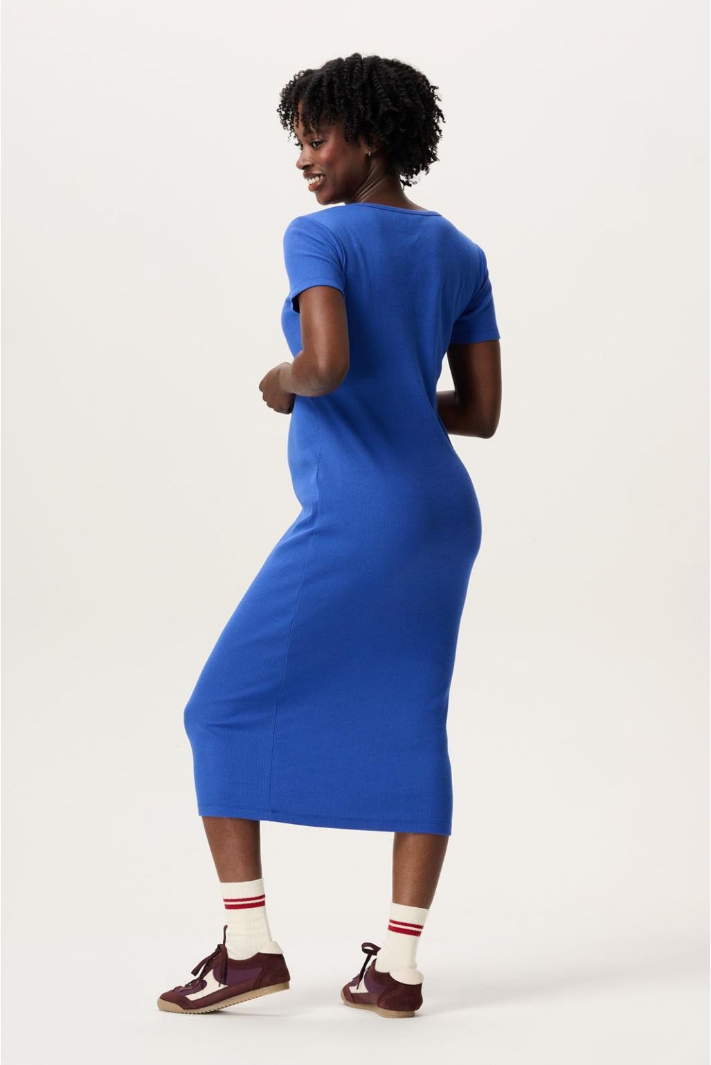 Noppies Maternity Jurk met voedingsfunctie Rafa - Dazzling Blue