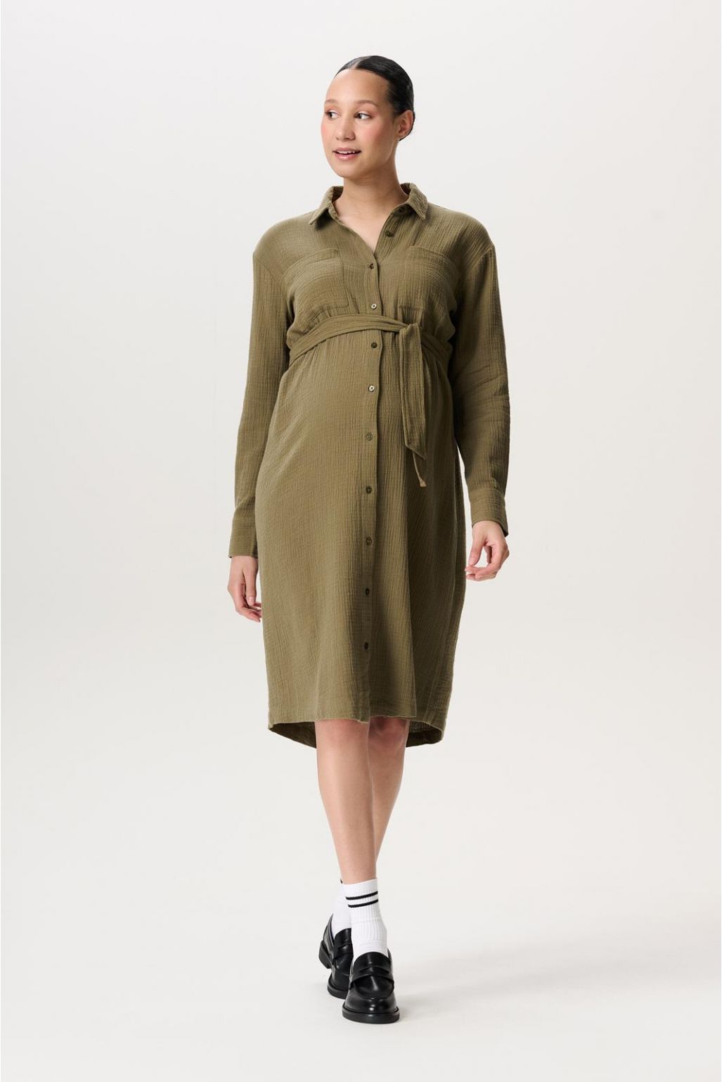 Noppies Maternity Robe d'allaitement Vejen - Dark Olive Noppies Maternity Robe d'allaitement Vejen - Dark Olive