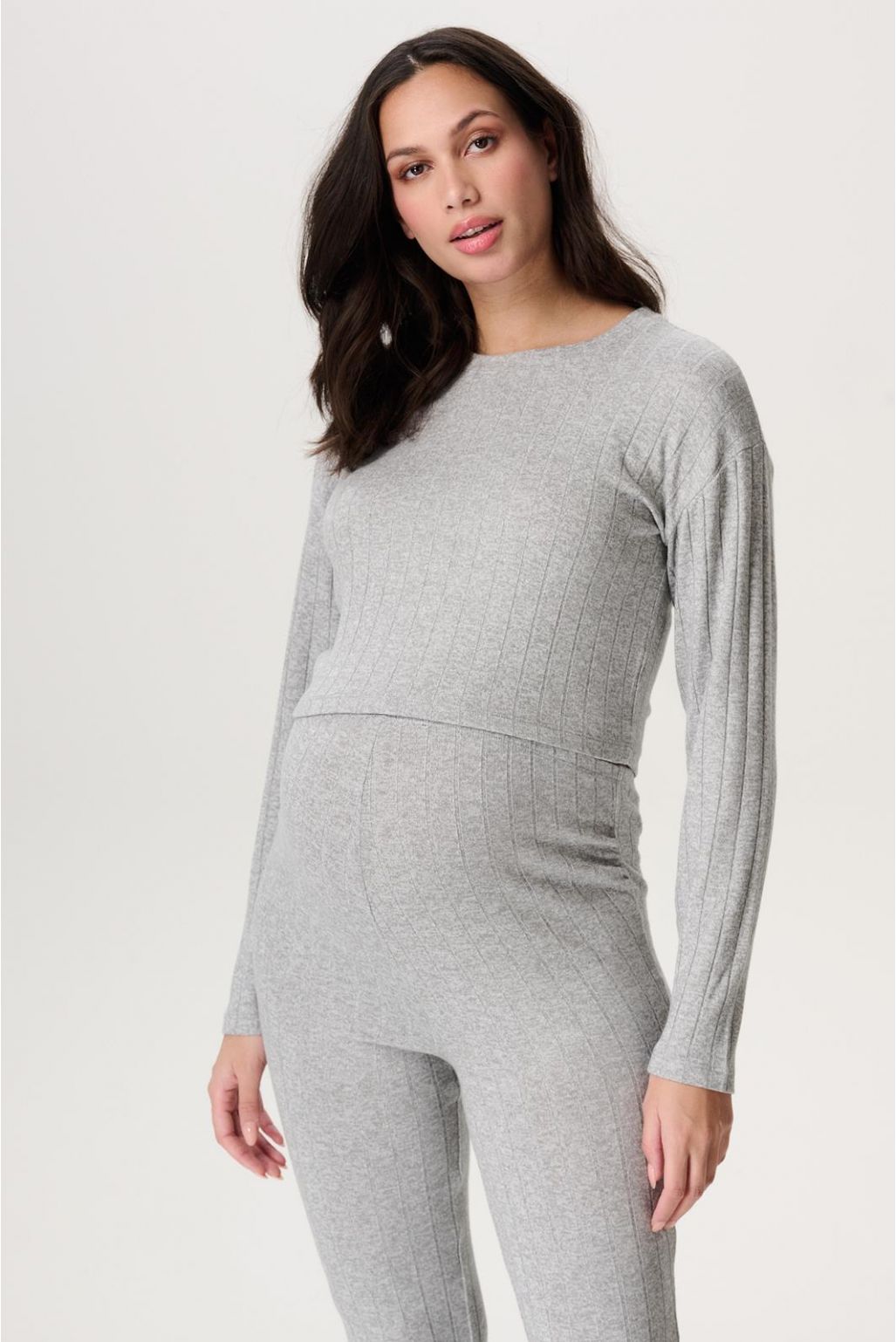 Noppies Maternity Voedingsshirt Lejre - Grey Melange