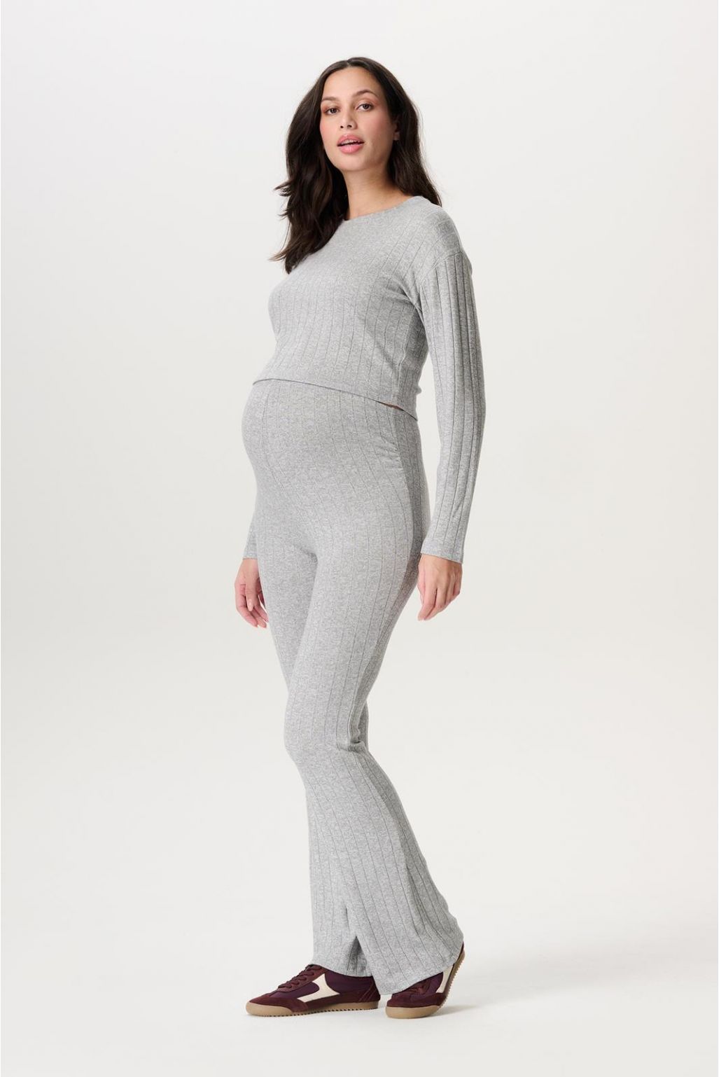 Noppies Maternity Pantalon casual Drobak - Grey Melange Noppies Maternity Pantalon casual Drobak - Grey Melange