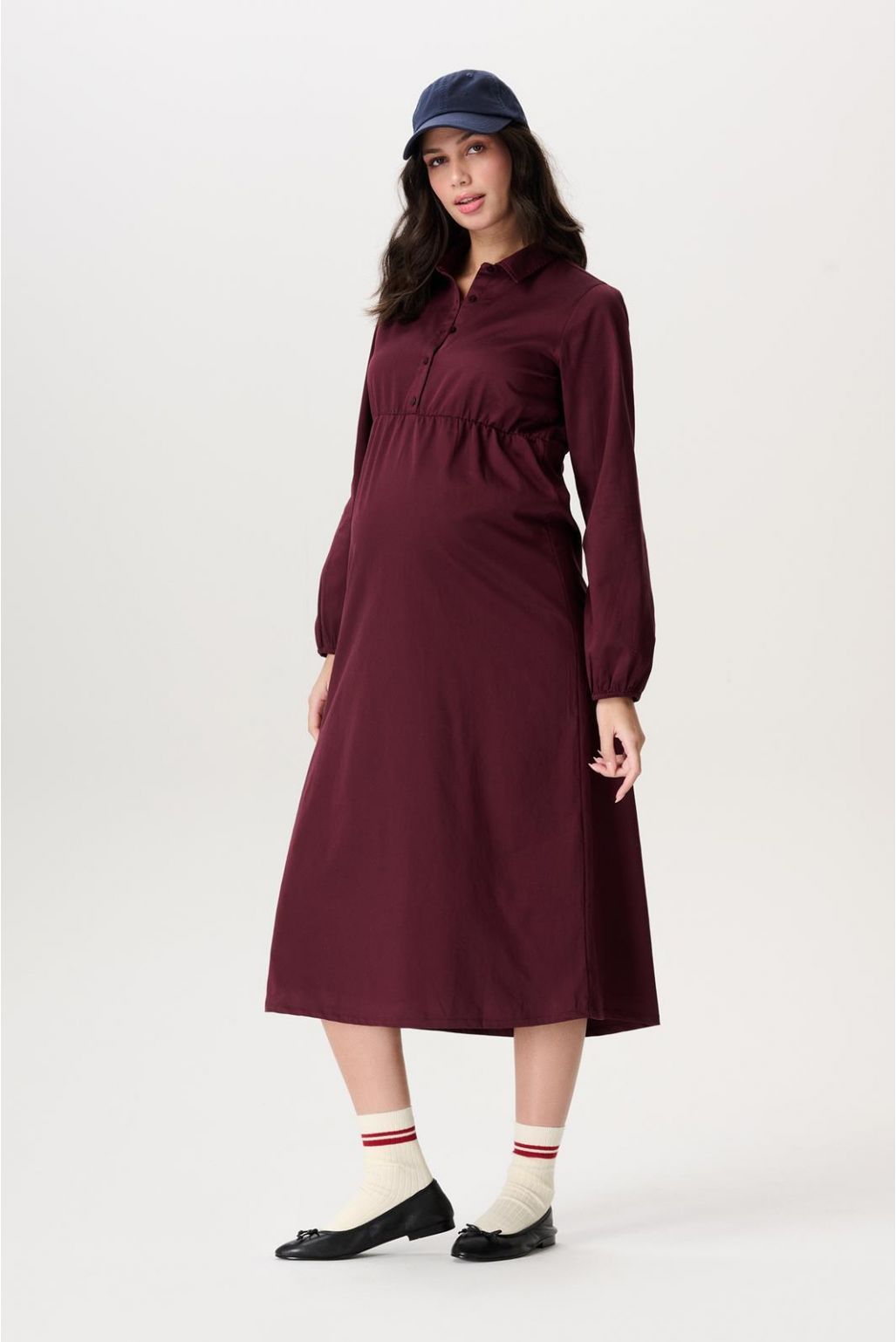 Noppies Maternity Robe d'allaitement Odda - Fig Noppies Maternity Robe d'allaitement Odda - Fig