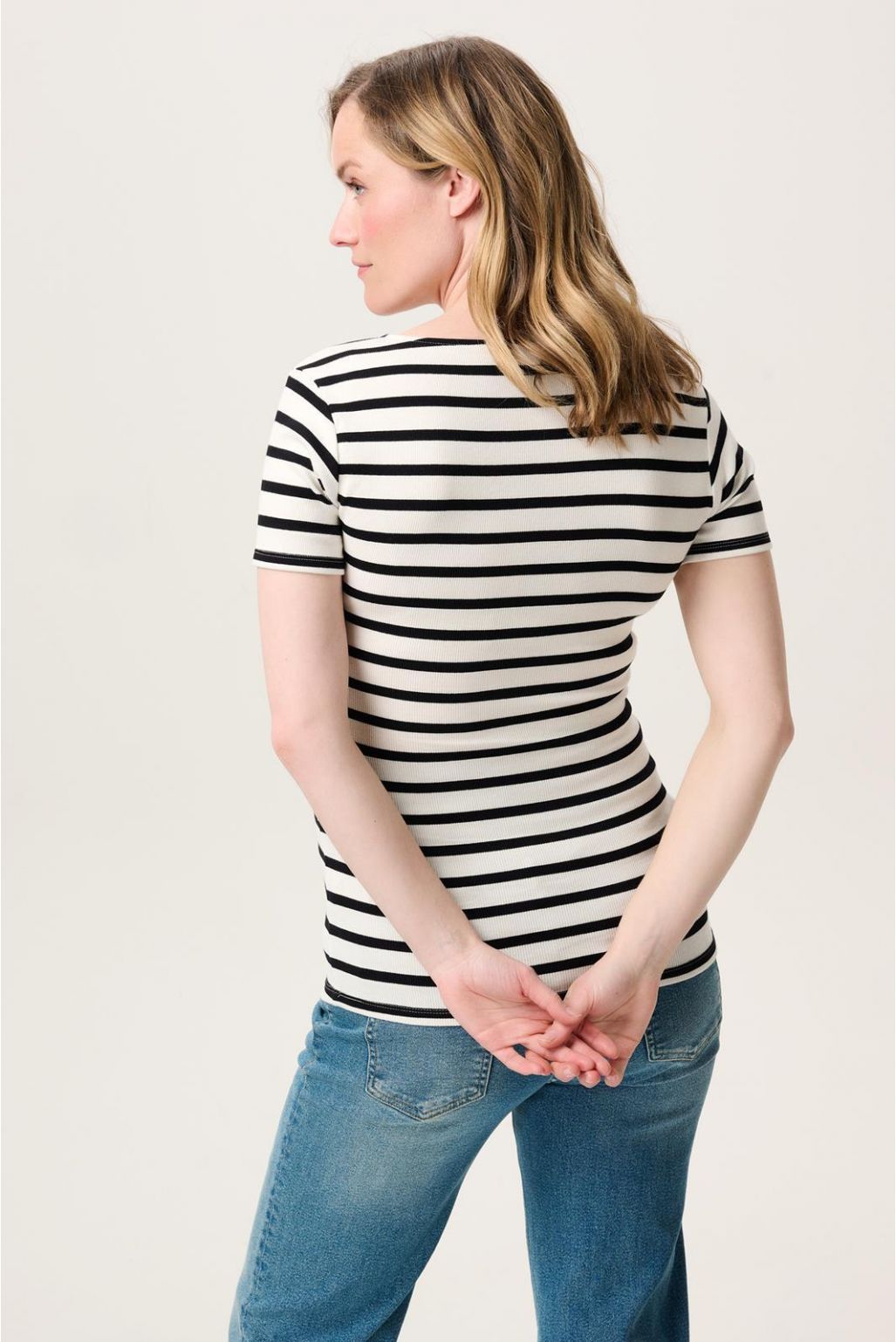 Noppies Maternity Voedingstop Sanson - Cream Stripe