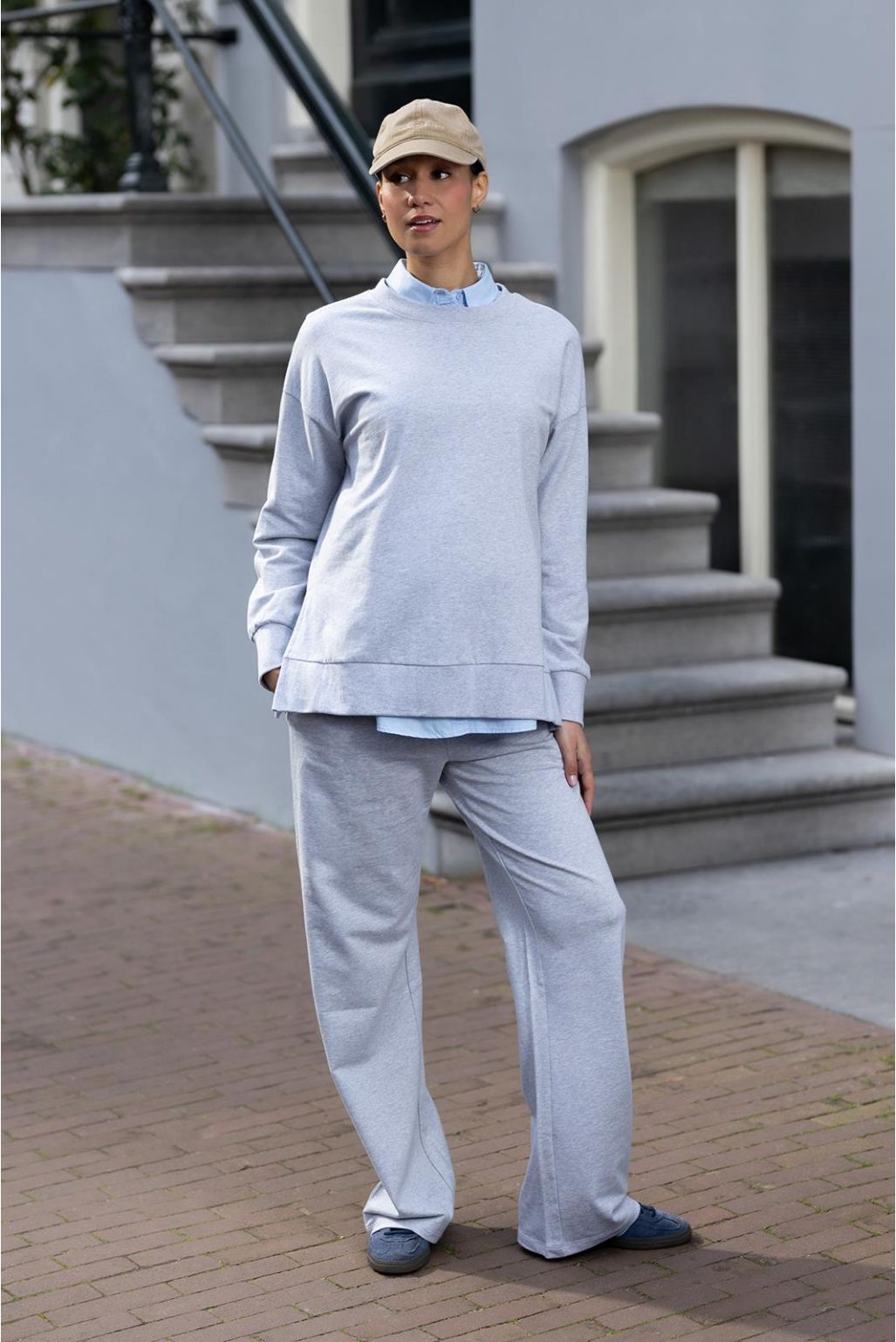 Noppies Maternity Pantalon de survêtement Sari - Grey Melange