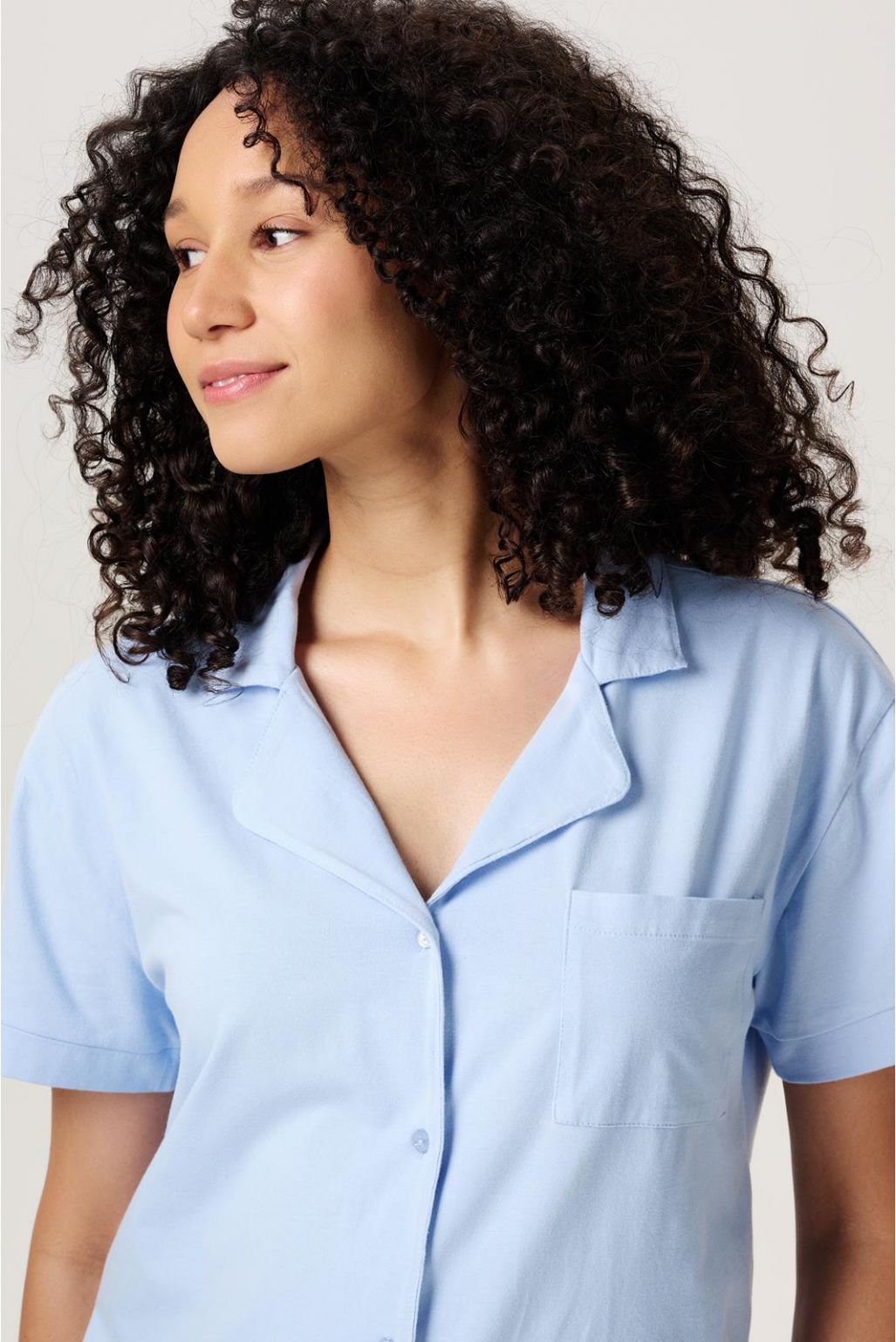 Noppies Maternity Haut de pyjama d'allaitement Neero - Light Sky
