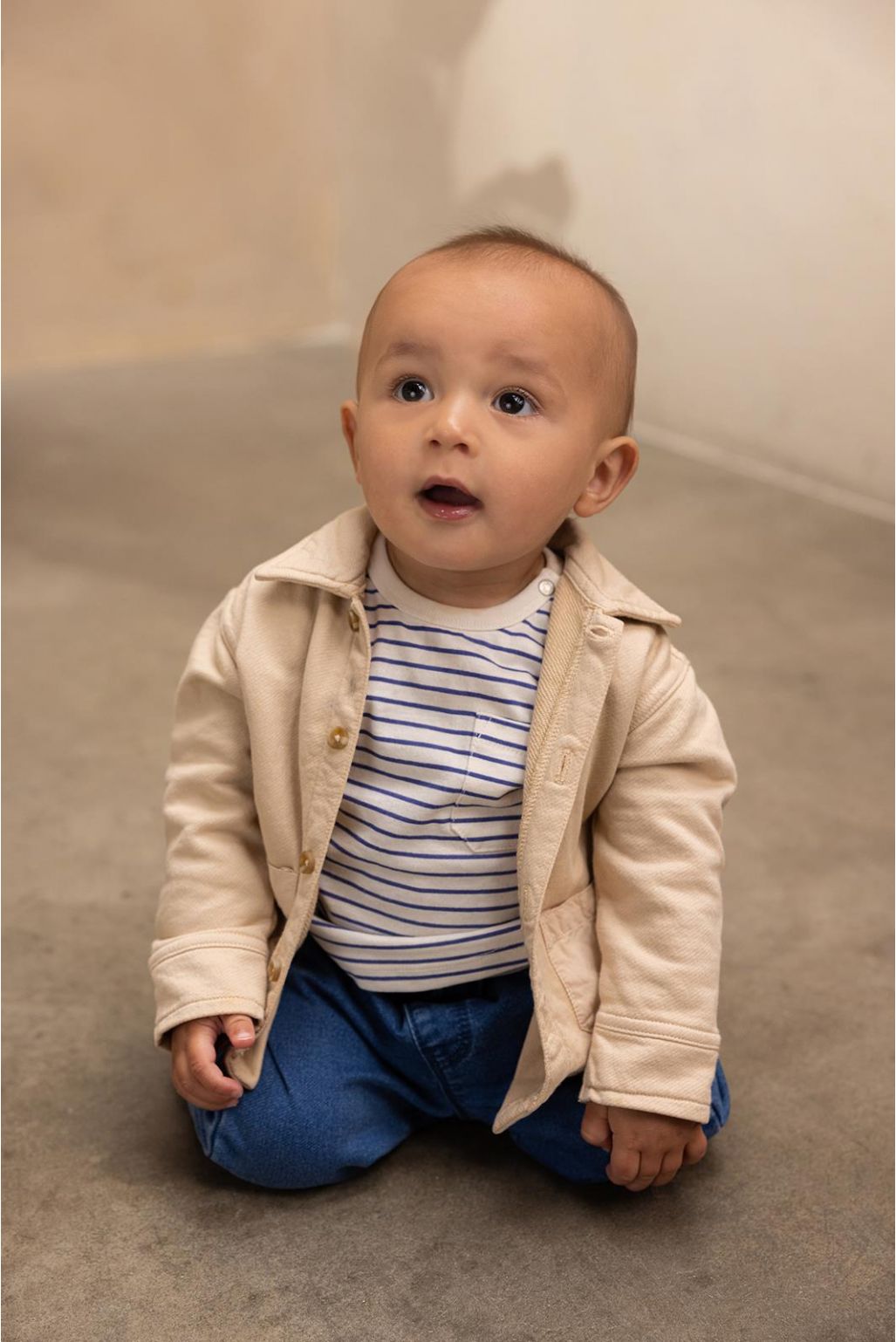 Noppies Baby Longsleeve Osburn - Stripe pattern Dark Blue