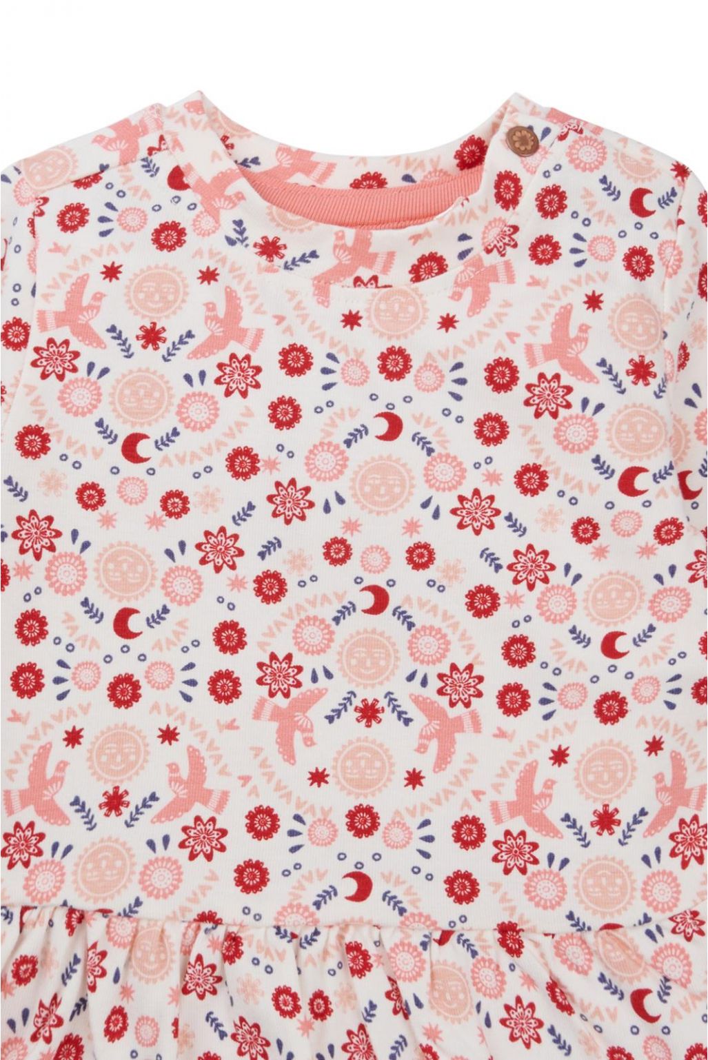 Noppies Baby Langarmshirt Meeker - Floral pattern Pink