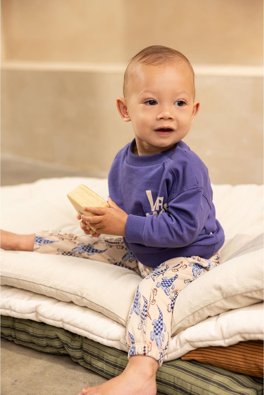 Noppies Baby Broek Oronoco - Animals pattern Sand/Nude