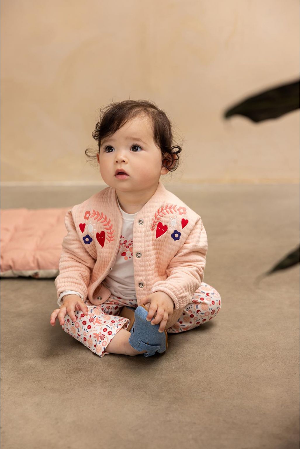 Noppies Baby Pantalon Madras - Floral pattern Pink