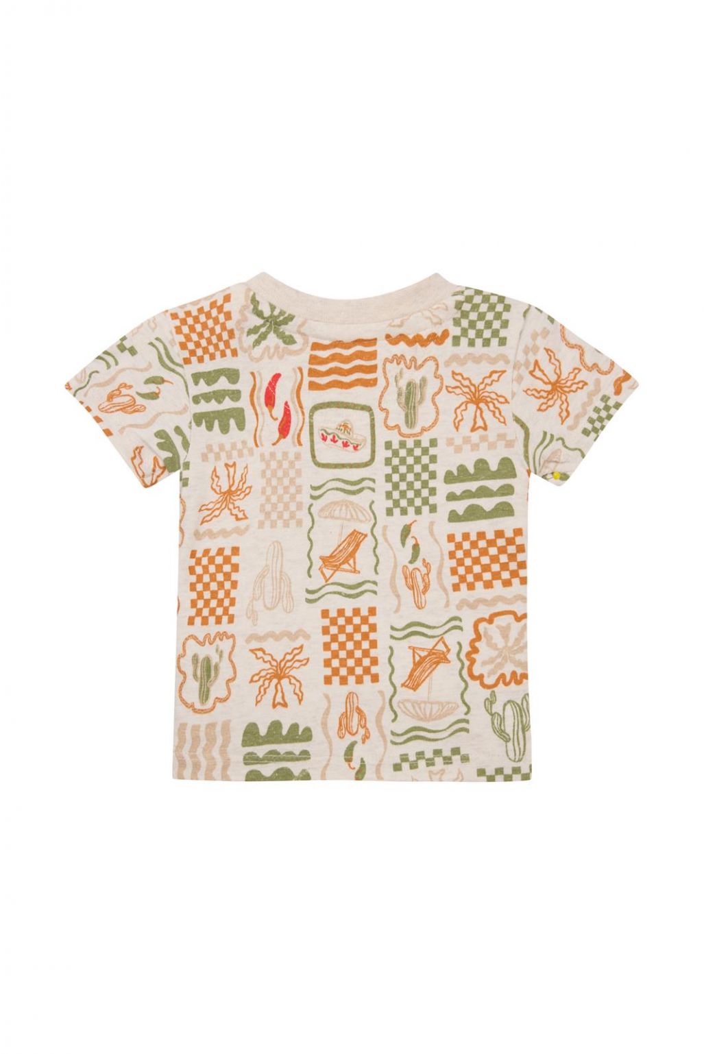 Noppies Baby T-shirt Okazaki - Tropical pattern Off white
