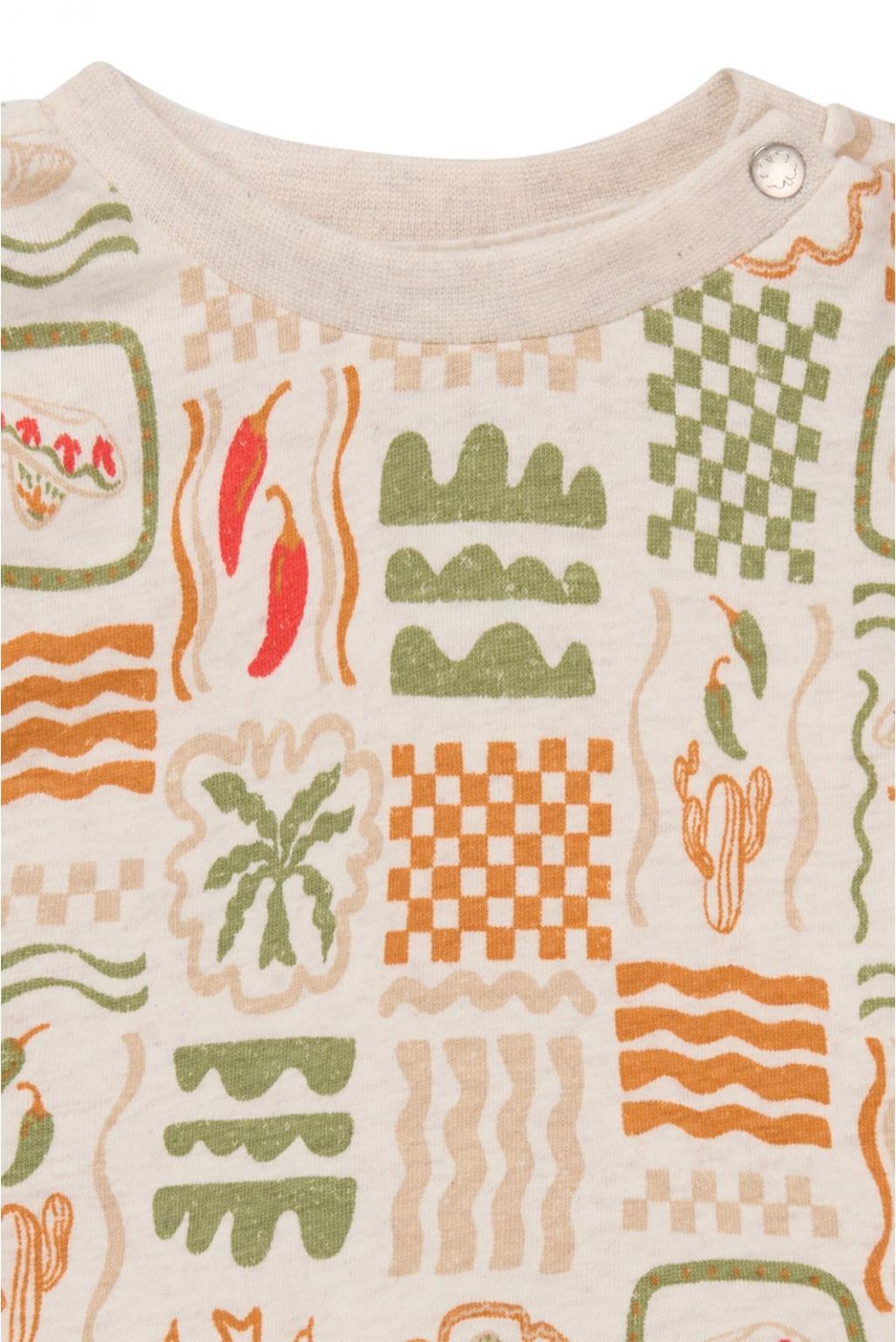 Noppies Baby T-shirt Okazaki - Tropical pattern Off white