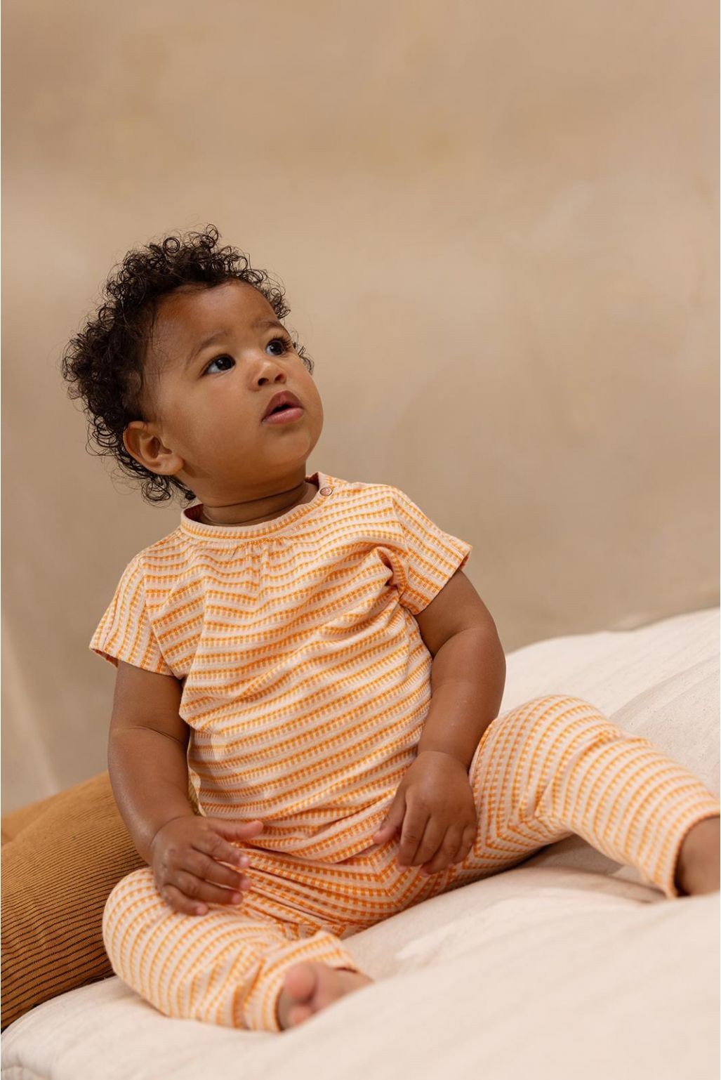 Noppies Baby T-shirt Mowbray - Check pattern Orange