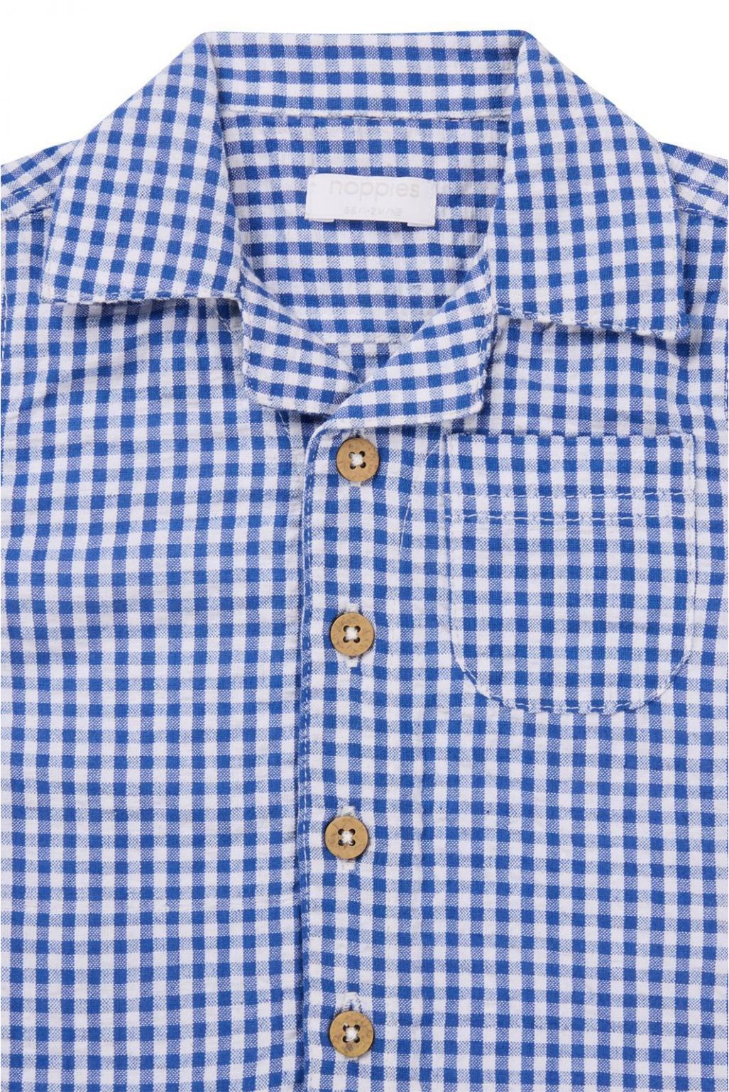 Noppies Baby T-shirt Osnabruck - Check pattern Medium blue