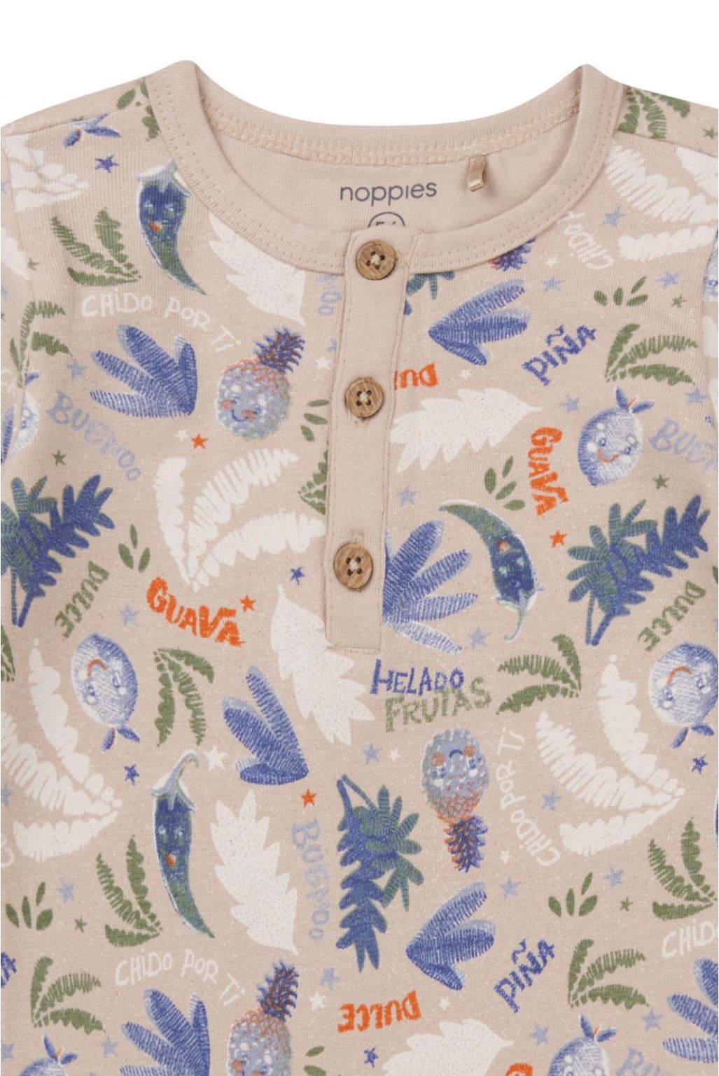 Noppies Baby Grenouillère Offida - Fruit pattern Sand/Nude