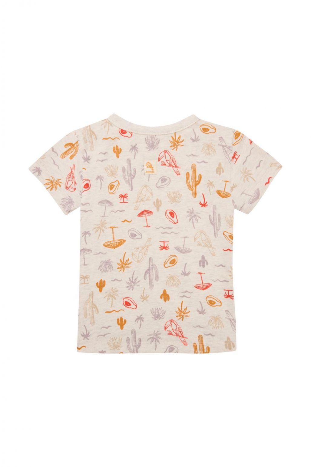 Noppies Baby T-shirt Olle - Tropical pattern Off white
