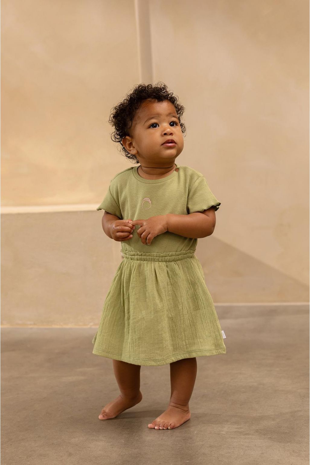 Noppies Baby Dress Monana - Sage