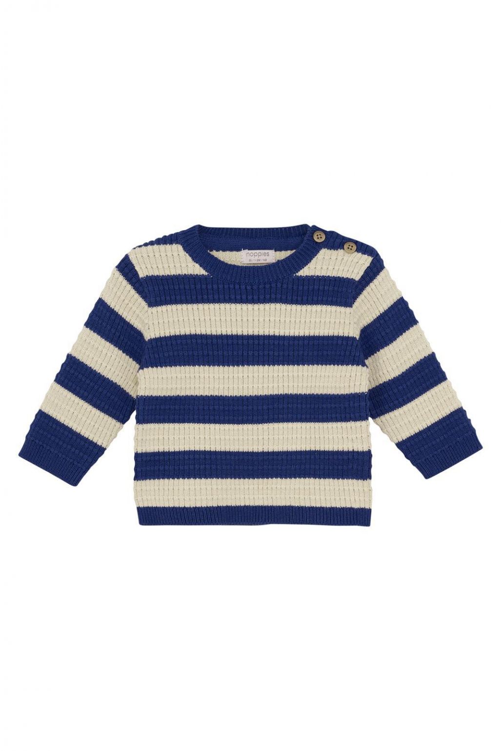 Noppies Baby Trui Segesta - Stripe Pattern Blue Noppies Baby Trui Segesta - Stripe Pattern Blue