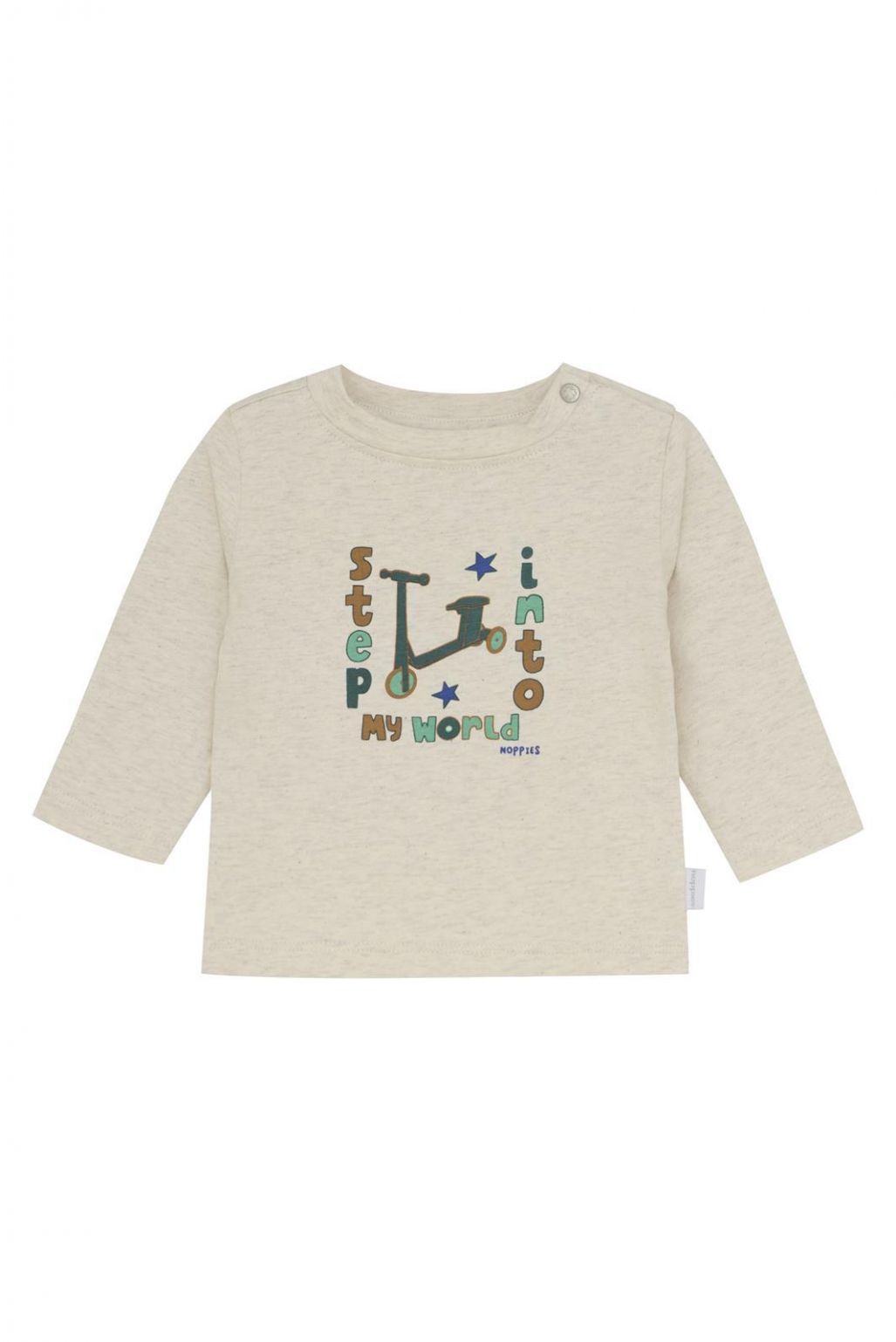 Noppies Baby Longsleeve Stonewood - Oatmeal Melange Noppies Baby Longsleeve Stonewood - Oatmeal Melange