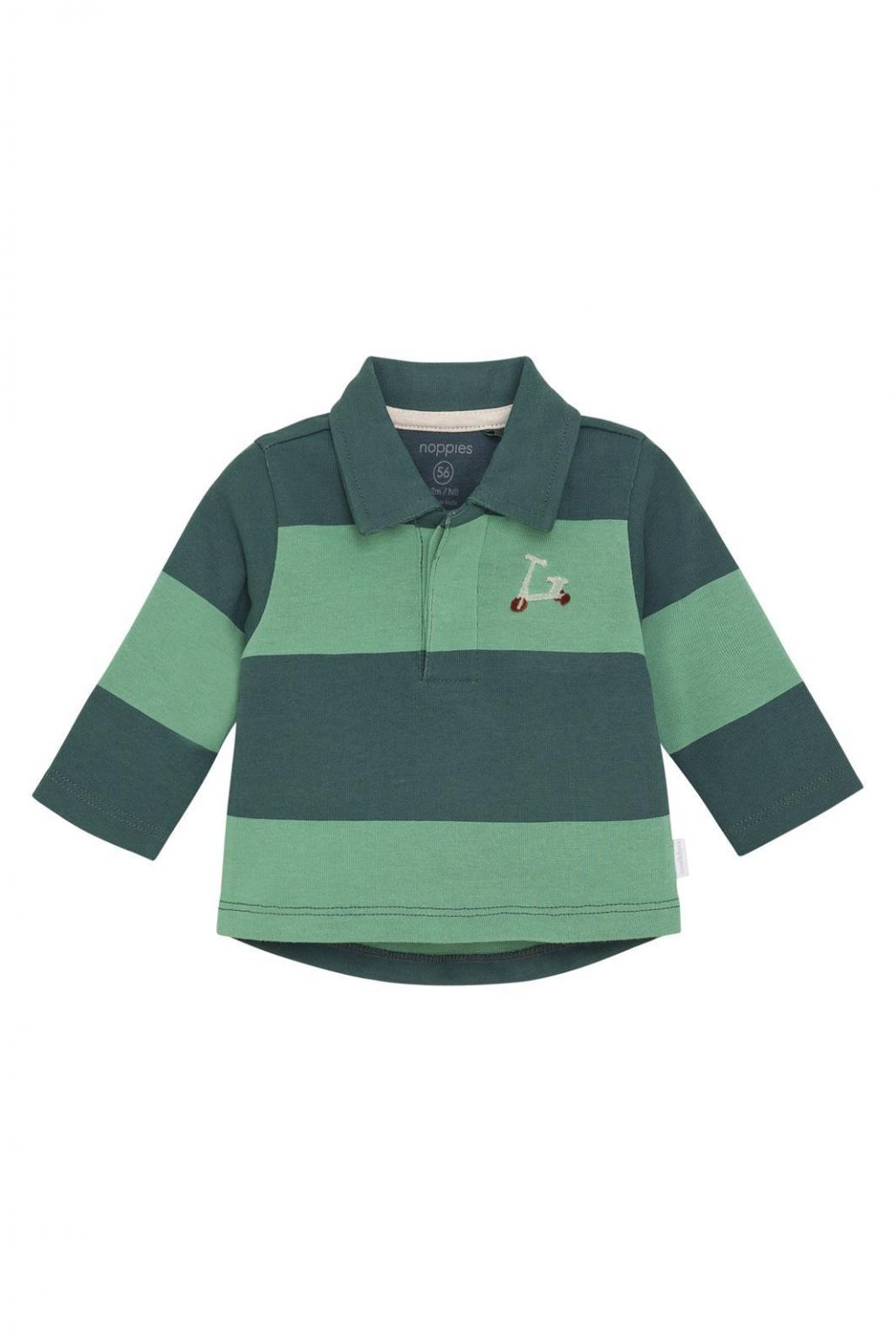 Noppies Baby Longsleeve Stuart - Stripe Pattern Medium Grey Noppies Baby Longsleeve Stuart - Stripe Pattern Medium Grey