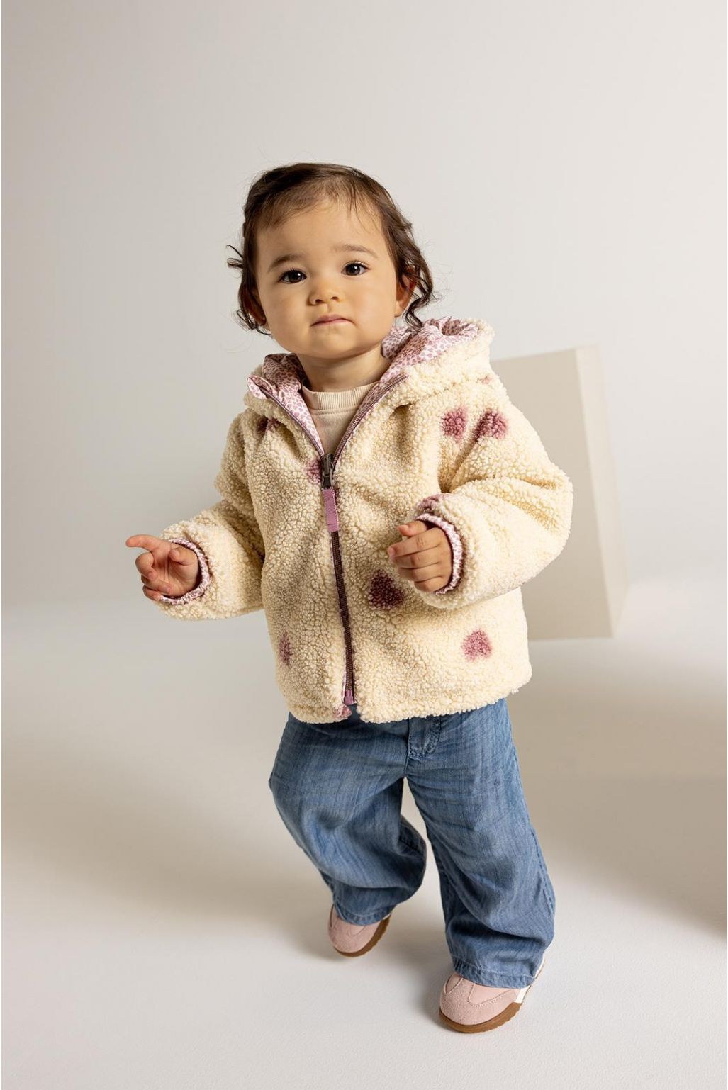 Noppies Baby Manteau d'hiver Maplegrove - Reversible - Salsa