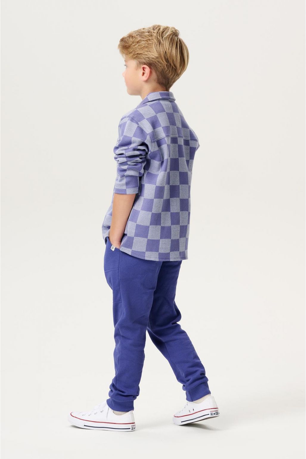 Noppies Kids T-shirt manches longues Lynnwood - Check pattern Medium blue