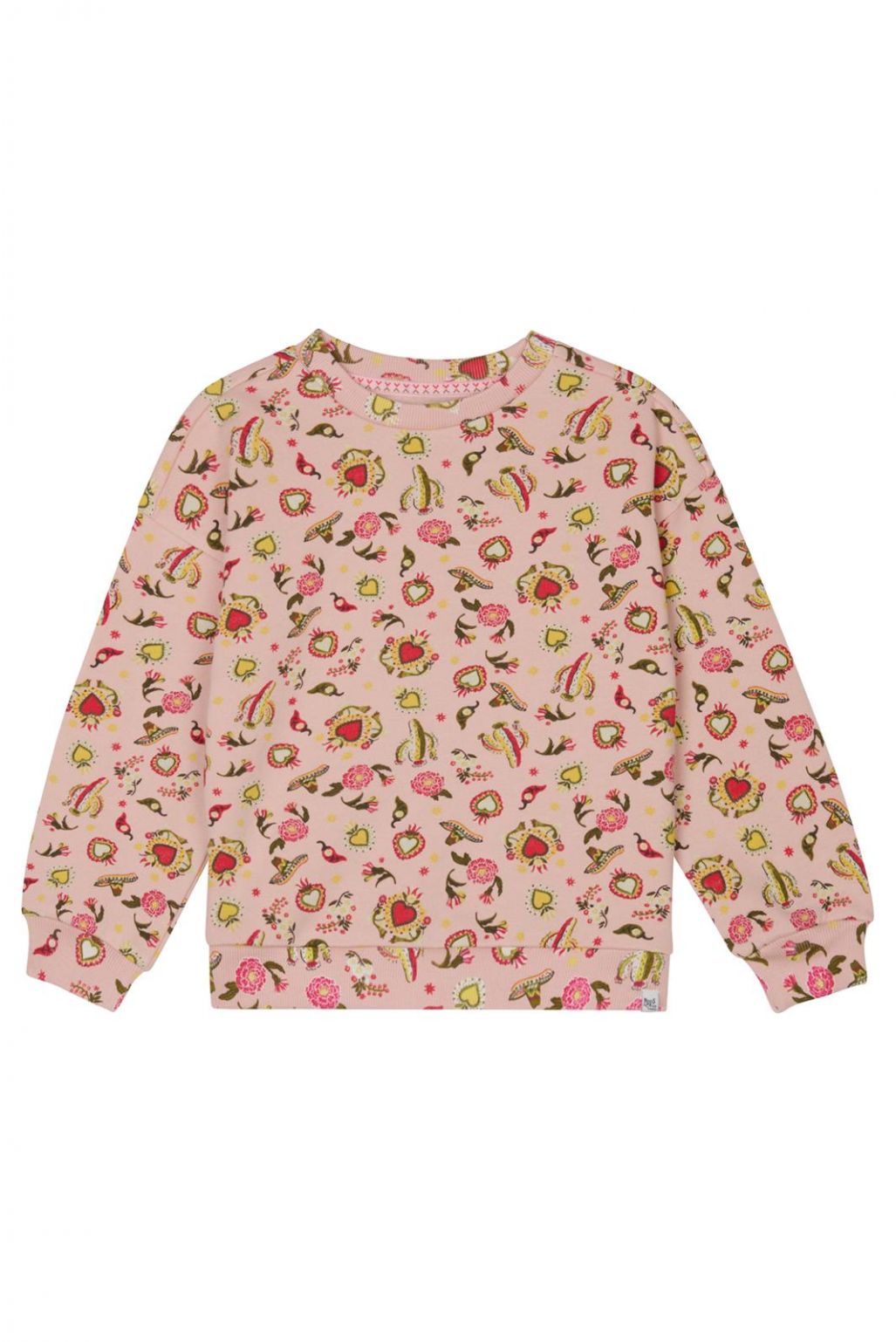 Noppies Kids Sweater Nellieburg - Hearts pattern Pink