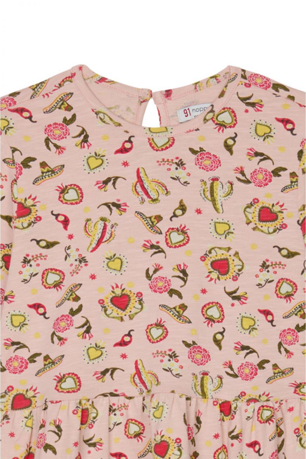 Noppies Kids Kleid Nellysford - Hearts pattern Pink