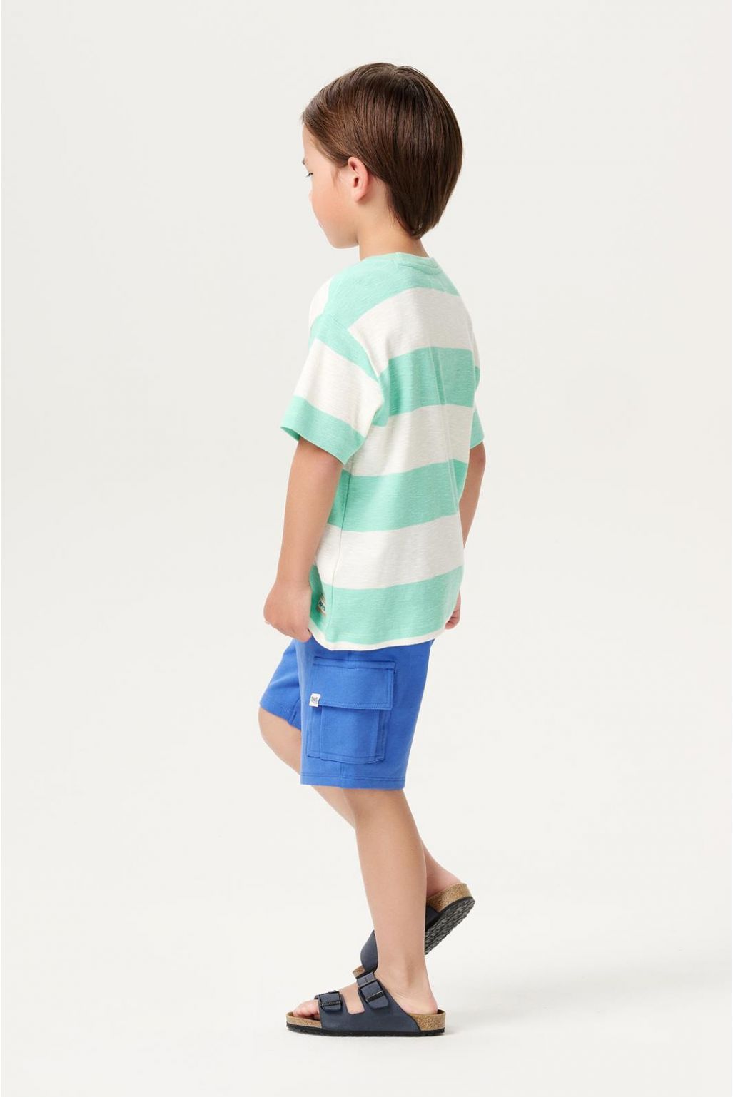 Noppies Kids T-shirt Lutcher - Stripe pattern Medium Grey