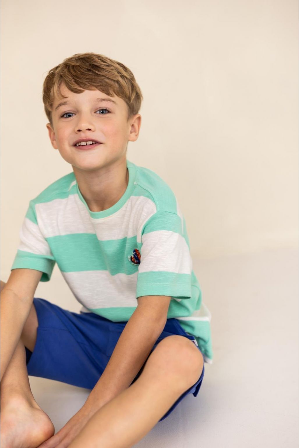 Noppies Kids T-shirt Lutcher - Stripe pattern Medium Grey