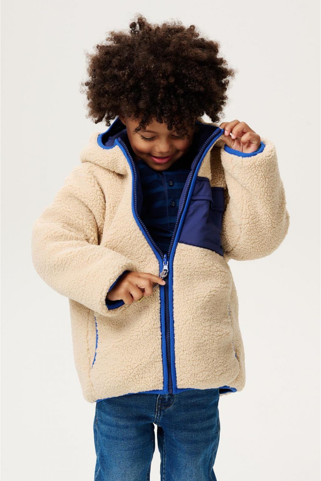Noppies Kids Manteau d'hiver Lahti - Reversible - Patriot Blue