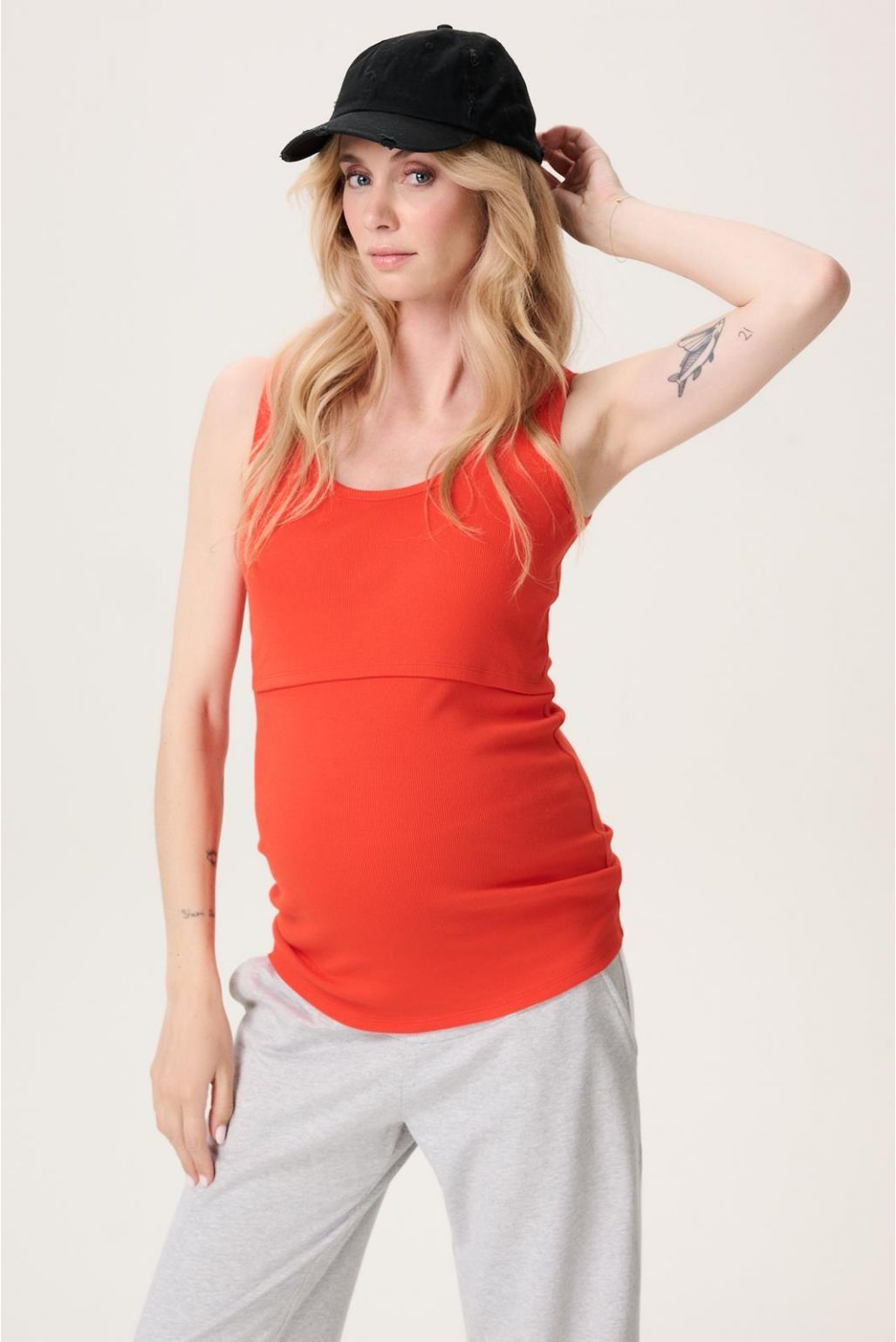 Noppies Maternity Voedingstop sleeveless - Grenadine