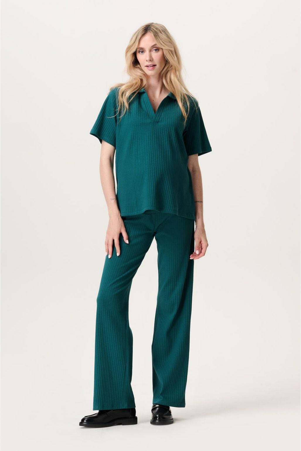 Noppies Maternity Casual Hose Wide leg fit over the belly - Mediterranea Noppies Maternity Casual Hose Wide leg fit over the belly - Mediterranea