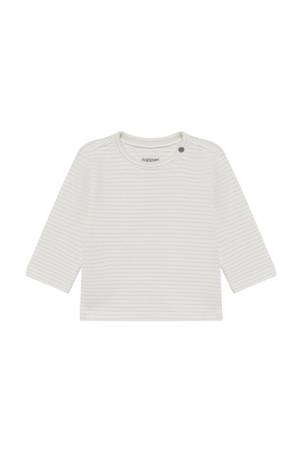 Noppies Baby Longsleeve stripe - Egret Noppies Baby Longsleeve stripe - Egret