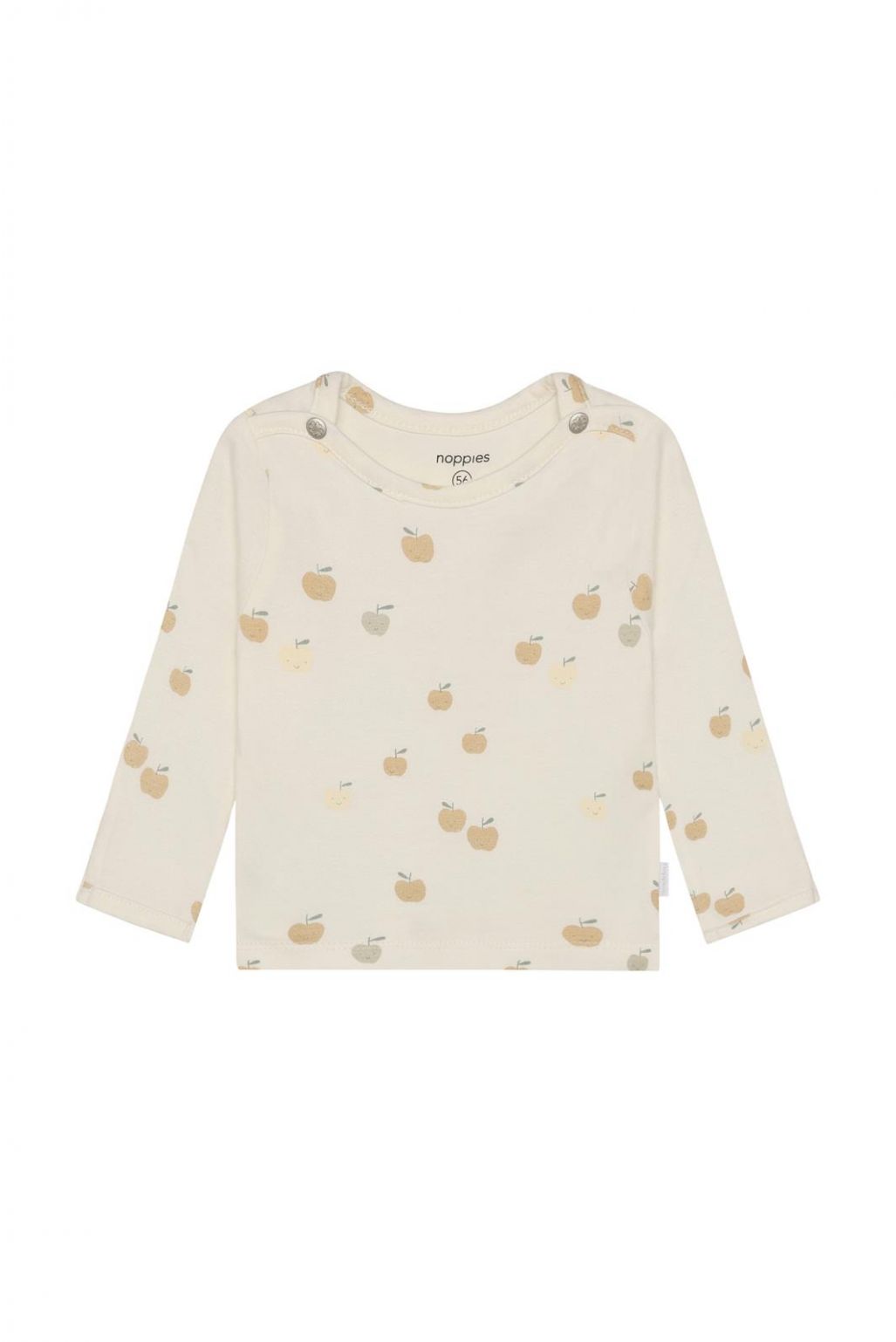 Noppies Baby Longsleeve all over print - Egret Noppies Baby Longsleeve all over print - Egret
