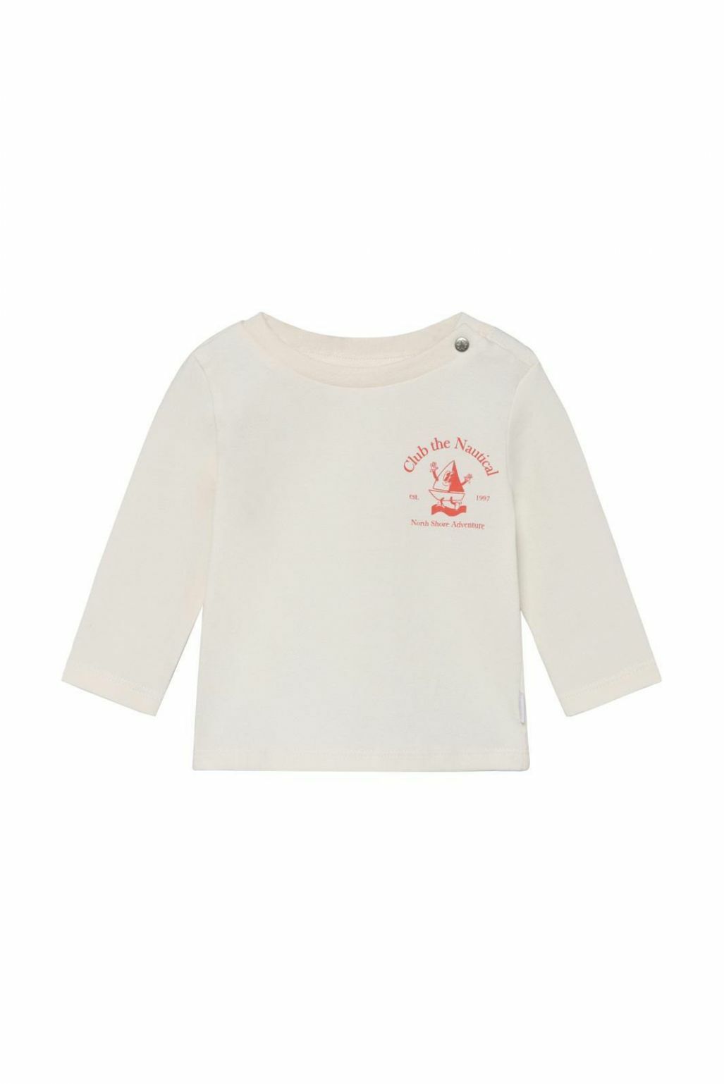 Noppies Baby Longsleeve - backprint - Egret